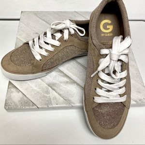 GUESS - Gold Sparkle Tennis Shoes